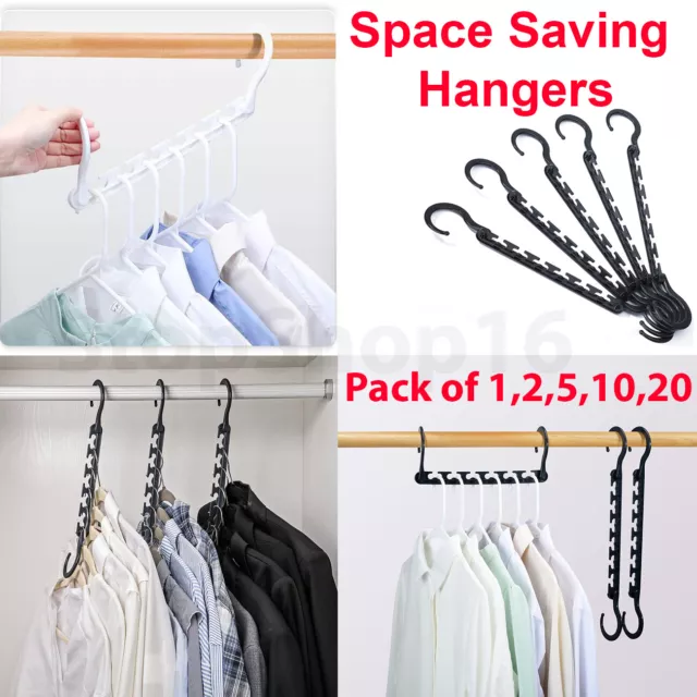 Space Saving Hangers Multi Function Closet Clothes Organizer Magic Wonder Rack X