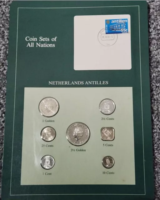Coin Sets of All Nations Netherlands Antilles 1982 & 1984