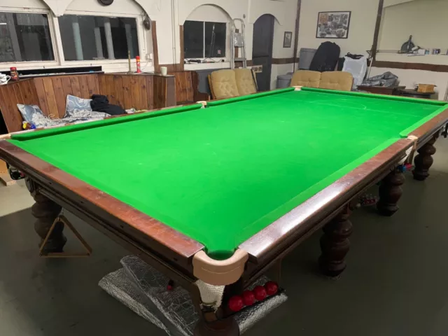 Burroughes & Watts, 12x6, Strachan 6811, full size snooker table 