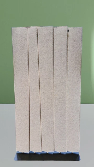 Buzzi Space Trennwand Sichtschutzwand Raumteiler beige 100x40x190 Büro tw0055