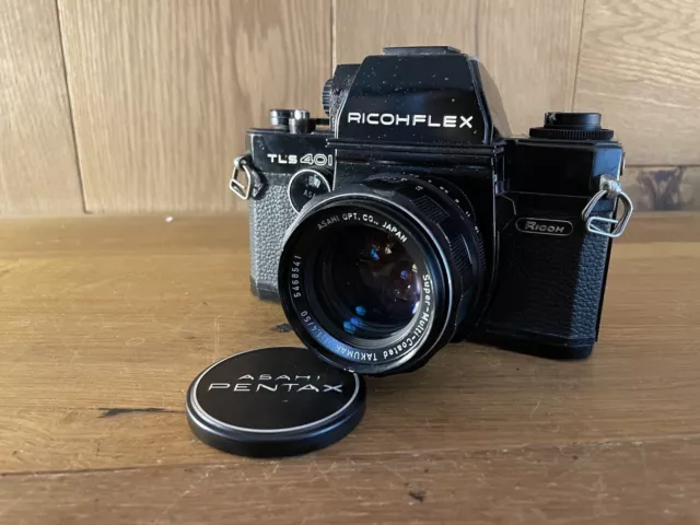 *Exc+3* Ricohflex TLS 401 2 Way Viewfinder Camera SMC Takumar 50mm F/1.4 Lens JP