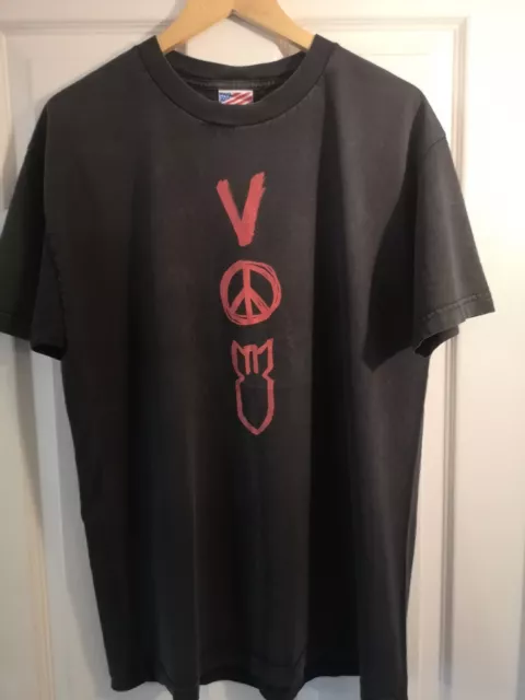 RARE OFFICIAL U2 VERTIGO '05 EUROPEAN TOUR  Large TSHIRT BACKPRINT VINTAGE