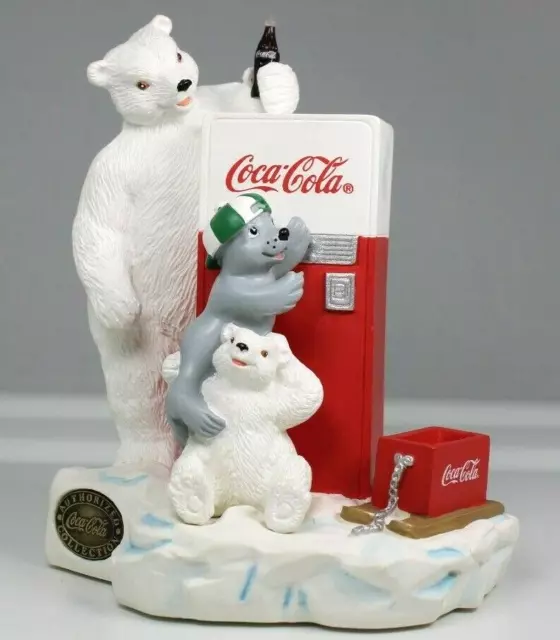 Coca Cola Heritage Collection Polar Bears Friends Make The Job Easier Figurine