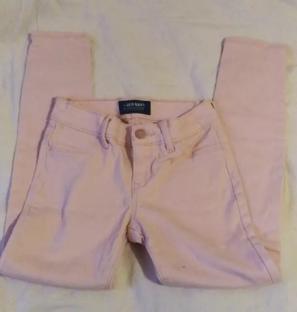 Old Navy Pink Rockstar Jeggings Skinny Pants Girls Size 8