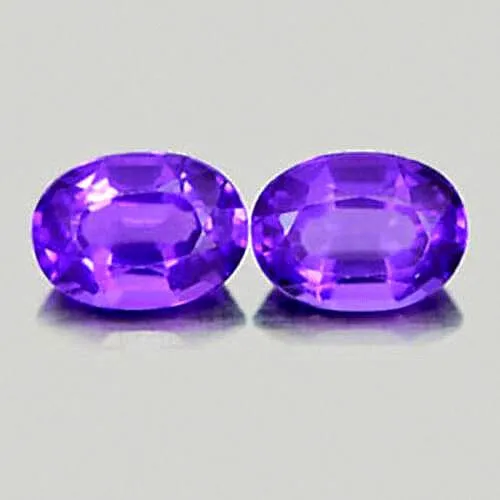 ★★ RARE ! AMETHYSTE POURPRE DU BRESIL (1pc) : 7 mm x 5 mm ★★ P397.072T