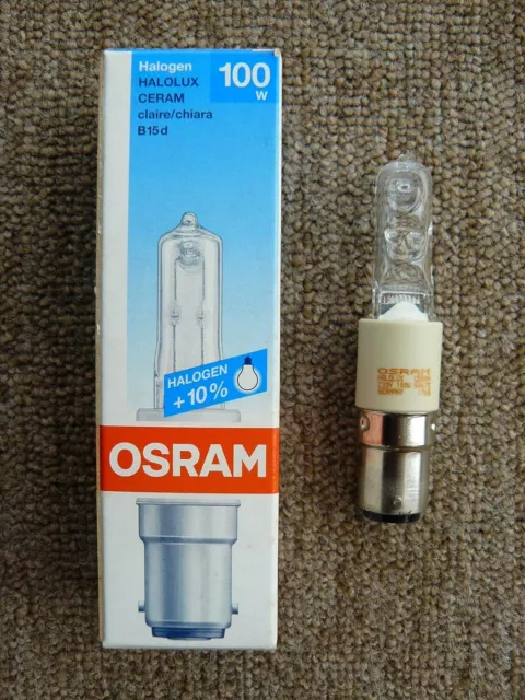 OSRAM Halolux Ceram 64475 B15d 230V 100W Alogena Artemide Polifemo Icaro = 64496