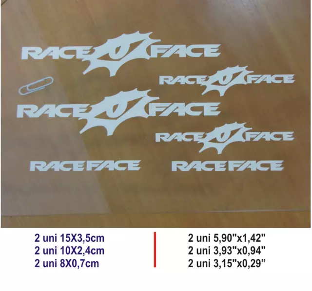 Adhesivo Pegatina Sticker Decal Aufkleber Autocollant Adesivi Vinilo Race Face