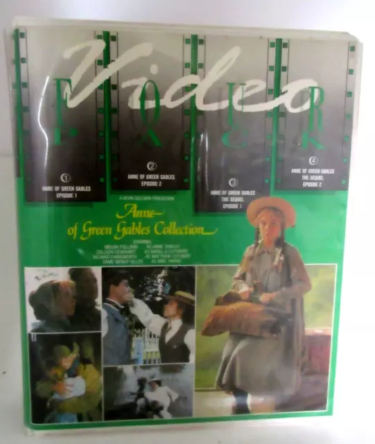 Vintage 1985 Anne of Green Gables Collection 4 VHS Tape Set