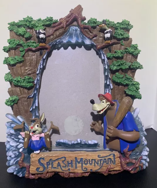 Vintage Splash Mountain Disney Parks 3D Picture Frame Heavy Resin Original Tag