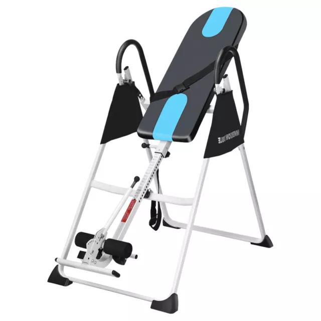 Foldable Premium Gravity Inversion Table Back Therapy Fitness Reflexology UK