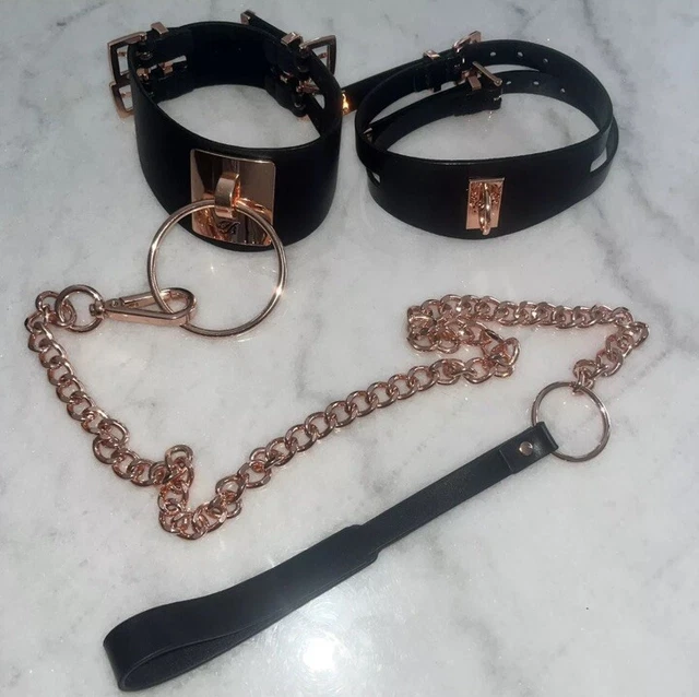 TWO NEW HONEY birdette rose gold collar & chain Sets sold  display picture 1