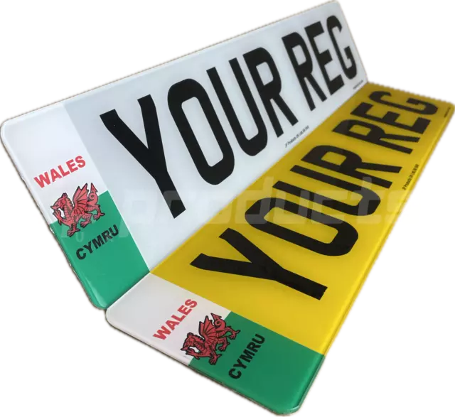 Welsh Standard Road Legal Car Reg Registration Number Plates Best Quality