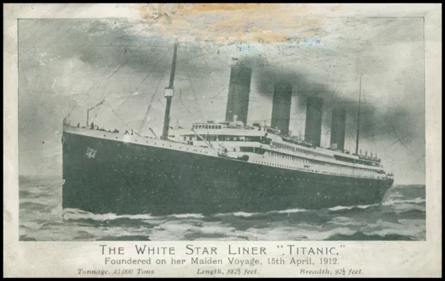 Shipping: The White Star Liner. 'Titanic'. Unposted.