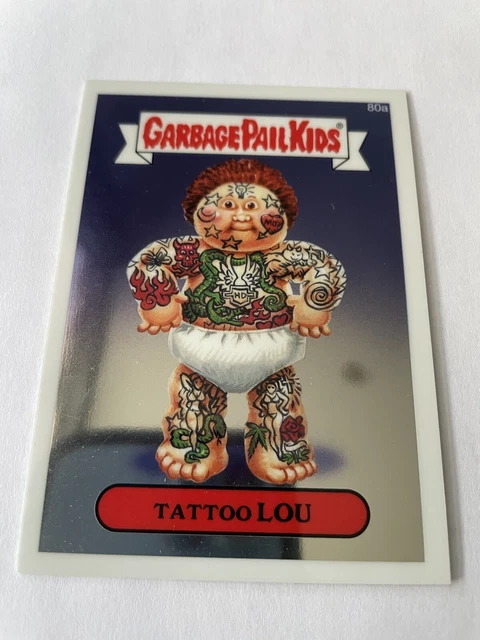 Carte Garbage Pail Kids TOPPS Les Crados GPK Chrome 2014 TATTOO LOU 80a