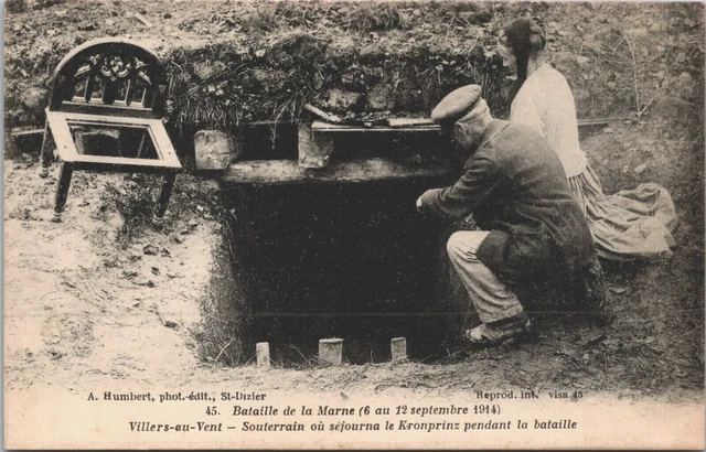 Military World War I Villers-au-Vent Bataille de la Marne Vintage Postcard B110
