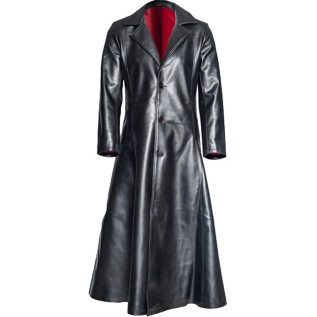 Costume Vampiro con mantello lungo uomo per Halloween e serata di paura Costume Vampiro con mantello lungo uomo per Halloween e serata di paura