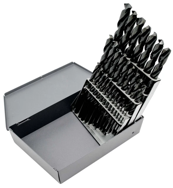 29 Piece HSS Heavy Duty Drill Bit Set 135 - 1/16" to 1/2" by 64ths X307FH