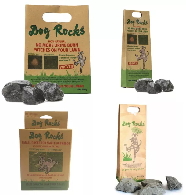 DOG ROCKS 100 g, 200 g, 600 g bols à eau roche ignée urine herbe brûlure pierre BP 2