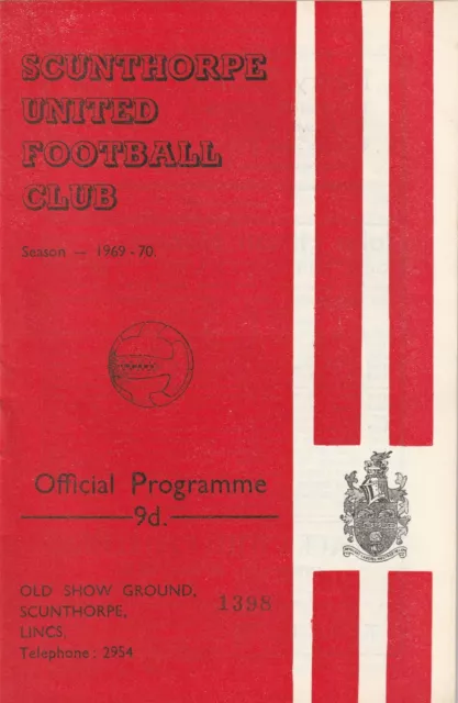 Scunthorpe United v Northampton Town, 17 March 1970, Division Four