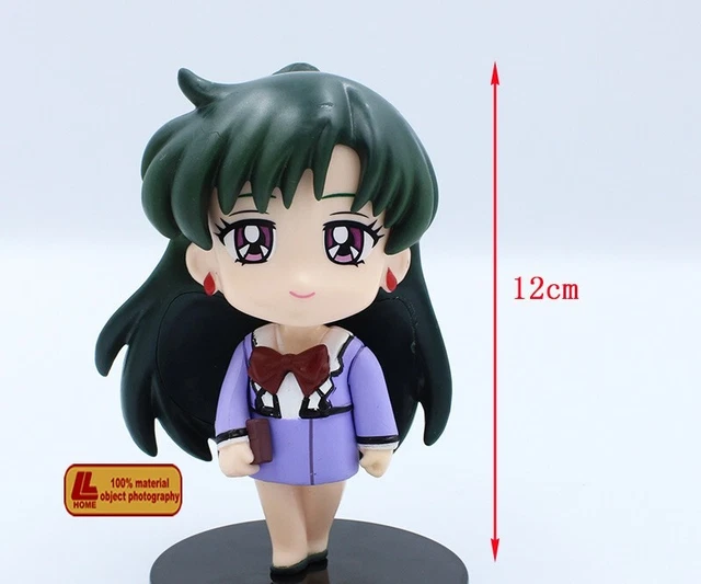 Anime Sailor Moon Sailor Mars Hino Rei big eye cute PVC Figure Gift cake topper