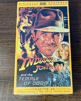 Indiana Jones and the Temple of Doom (VHS 1989) Paramount Release Factory Sealed