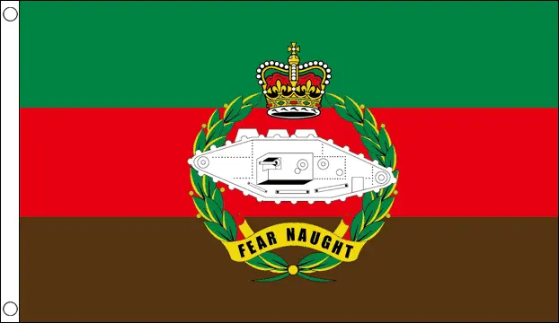 Cortina ataúd bandera militar del regimiento de tanques real con envío rápido