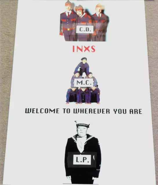 INXS Unused UK Promo Poster for Welcome To Wherever You Are Album 28" x 19"