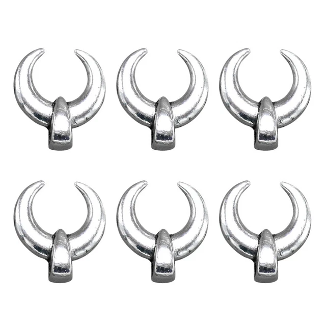 100 stücke Legierung Ox Hörner Anhänger Charme DIY Schmuckherstellung Zubehör fü