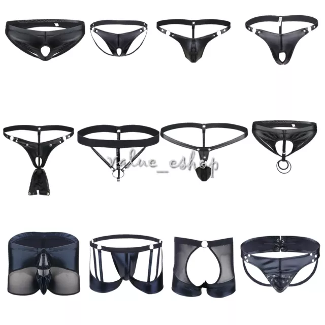 Men’s Trunks Gay Underwear JockStrap Briefs Thongs G-String Pouch Underpants