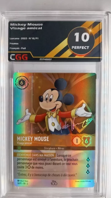 Mickey Mouse - Visage amical CGG 10 Perfect FR LORCANA Disney 18/P1 23740007