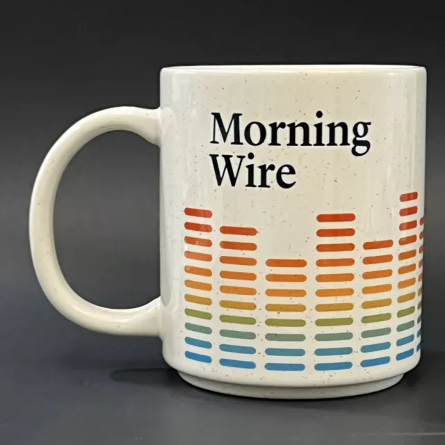 HTF Daily Wire MORNING WIRE Rainbow Retro Style Coffee Mug