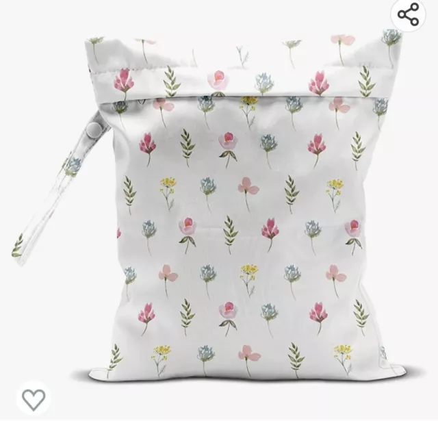 Waterproof Wet Dry Bag Double Layer Reusable Cloth Diaper Wet Bag