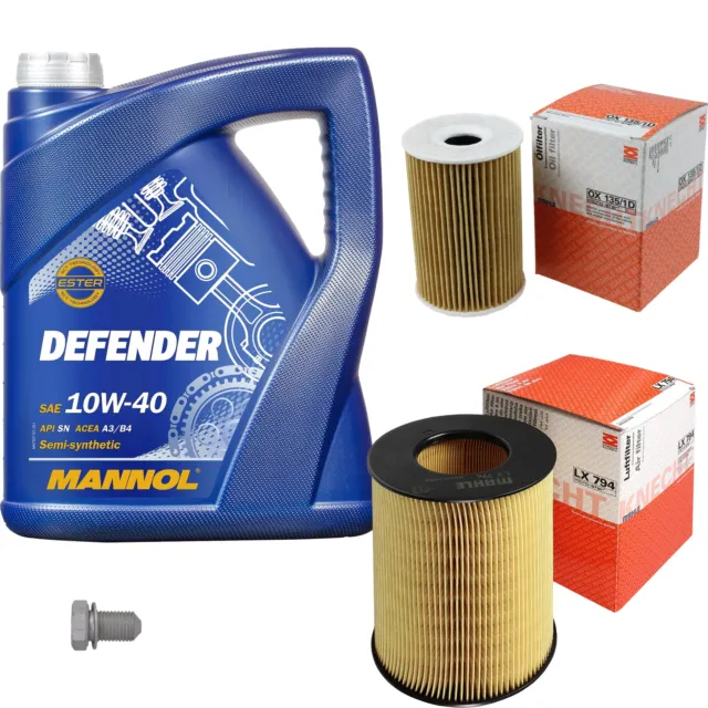 Mahle Inspection Set 5 L mannol Defender 10W-40 pour