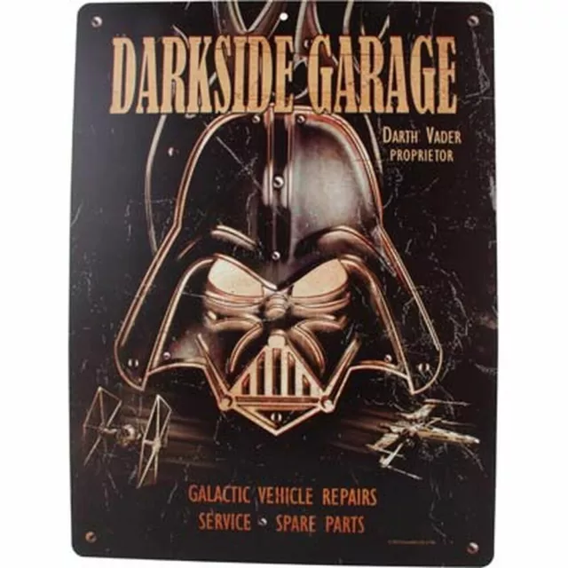 Hot Stuff Sticker - Star Wars Dark Side Garage Sign, Vinyl - 300 x 400mm