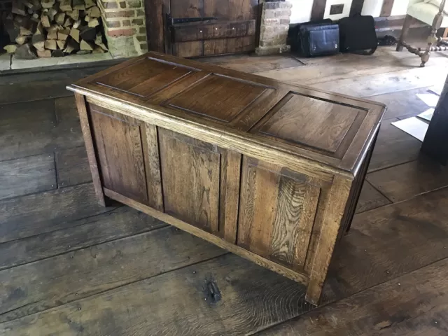 Oak Reproduction Coffer Chest Trunk Toy Box