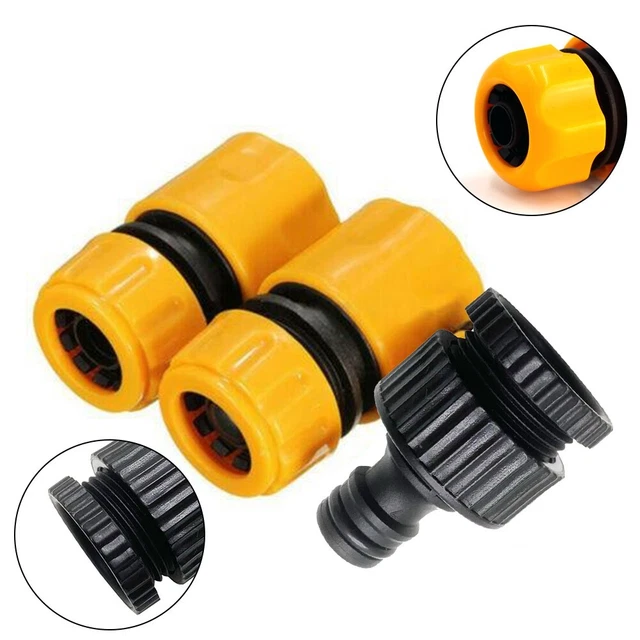 Pomya Connecteur De Tuyau, Connecteur De Tuyau, Accessoires D'arrosage Adaptateur De Robinet, Connecteur Universel Cuisine Pour Jardin Pour Patio Maison(Orange