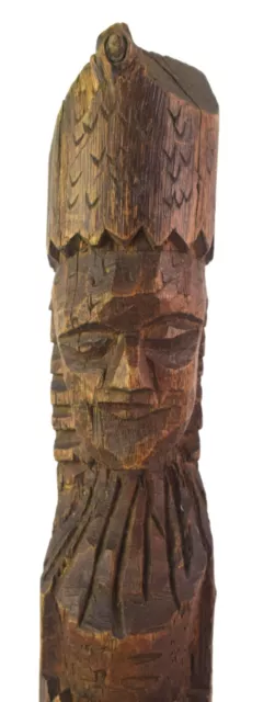 Primitivo Madera Africana Folclore Arte Figura 18” Largo Tribal Madera Escultura 2