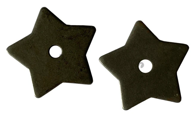 Pair Steel Spur Rowels No 18B 1.1/2Inch 5 Point Western Cowboy
