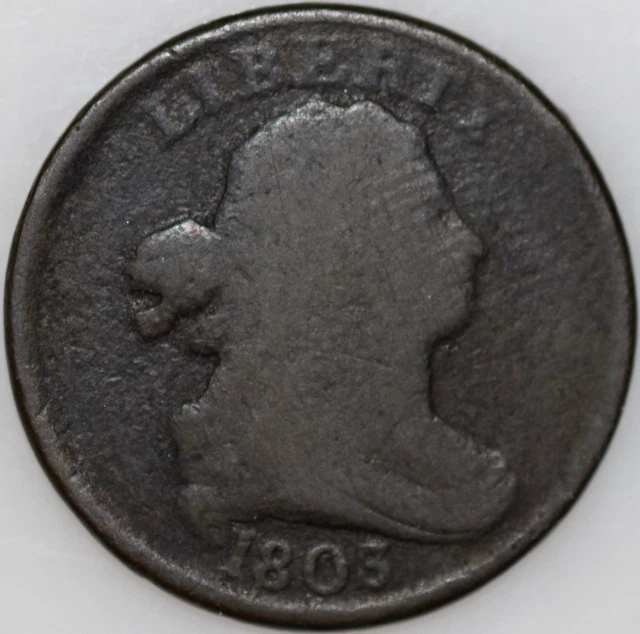1803-P Half Cent, Over 150 Years Old As Shown [SN02]