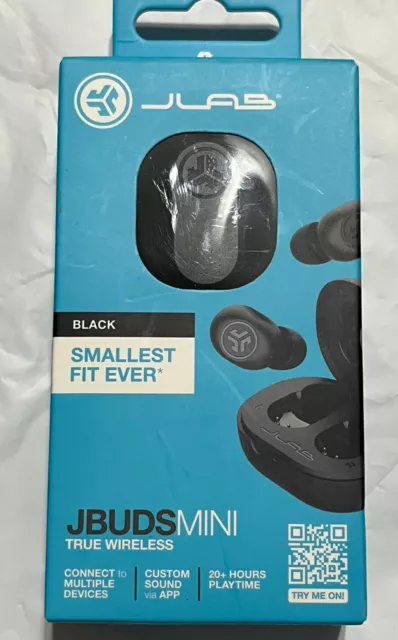 JLab JBuds Mini True Wireless Bluetooth Earbuds - & Charging Case black