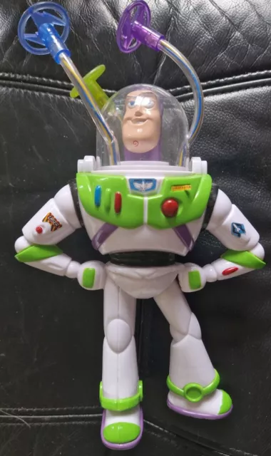 Disney Parks TOY STORY BUZZ LIGHTYEAR Space Ranger 10" spinning light chaser VGC