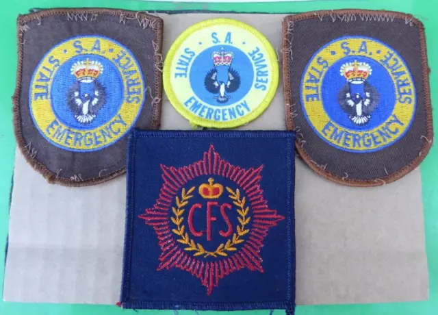 South Australian State Emergency Service Country Fire Service Cloth Patches