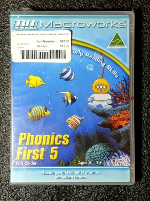 Early Reading Skills Phonics First 5 Ages 4-7+ Fun Learning Software PC