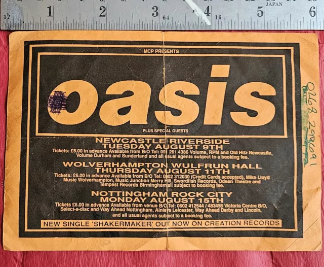 Oasis Flyer 1994