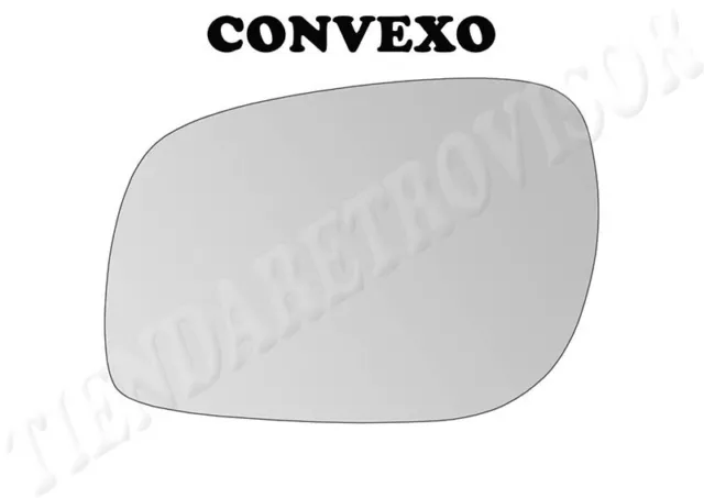 CRISTAL RETROVISOR PARA LAND ROVER FREELANDER 1995-2005 CONVEXO Izquierdo(Conduc