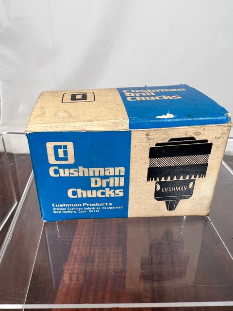 Cushman Drill Chuck C375BB 2JT - 0-3/8" NOS BOX WITH KEY ball Bearing Drill
