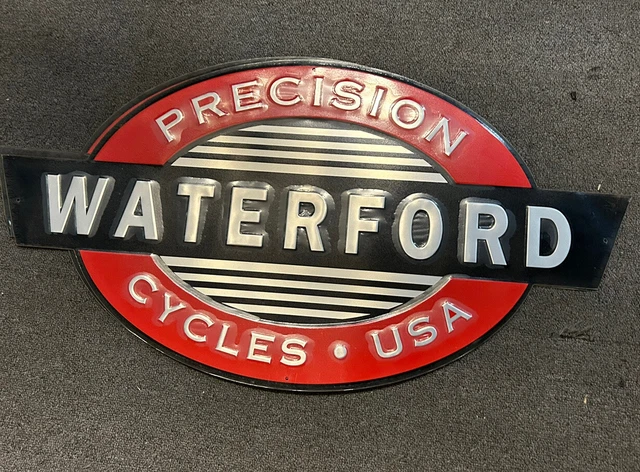 Waterford Precision cycles Tin Sign makers of Schwinn Paramount Waterford Precision cycles Tin Sign makers of Schwinn Paramount