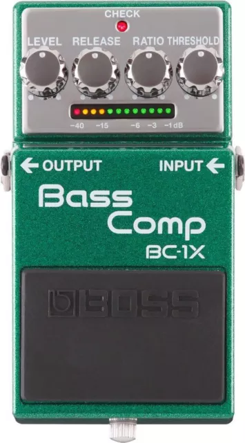 Pedal de efectos para guitarra compresor de bajos Boss BC-1X totalmente nuevo en caja 2