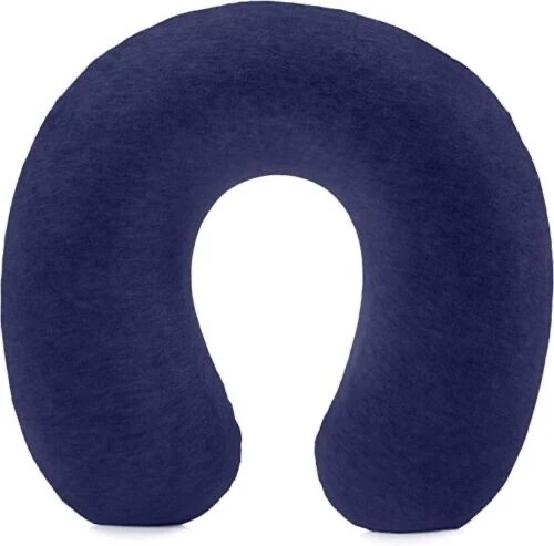 Amazon Basics Memory Foam Travel Neck Pillow with Removable Cover