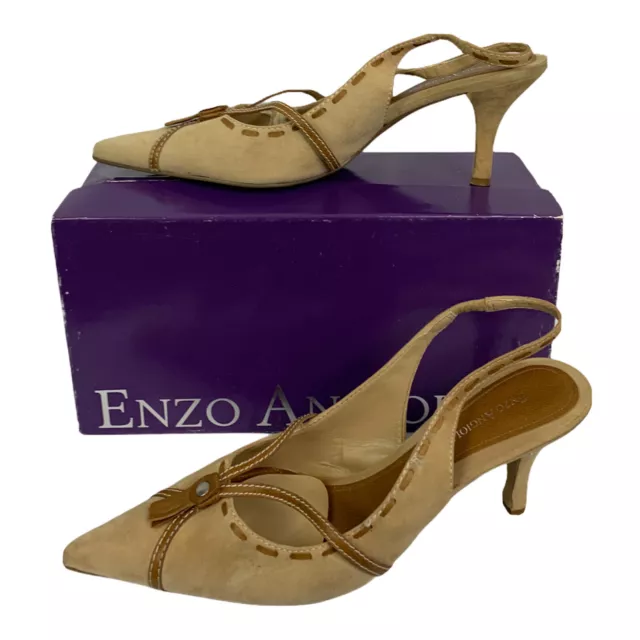 10M ENZO ANGIOLINI Daim Fauve Bride Arriere Tennis 8.3cm Talon Zodee EUR 20 66 PicClick FR